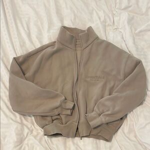 Essentials Women's Beige Bomber Jacket